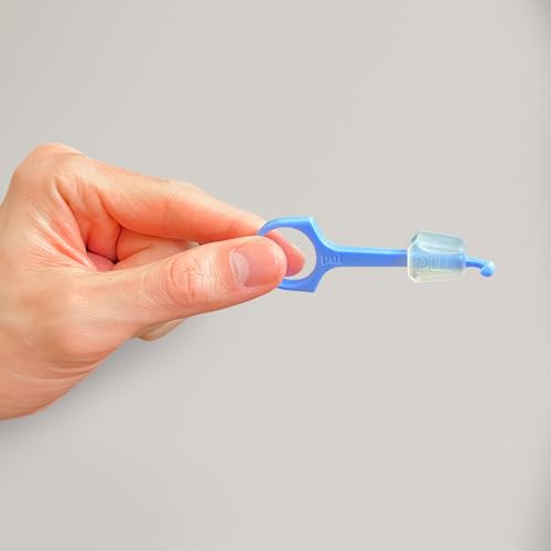 PUL Chew Tool & Clear Aligner Removal 2 in 1 Combo Tool - Compatible with Invisalign Removable Braces & Trays, Aligners, Retainers, Dentures - Hygienic Oral Care - Compact & Durable - 1 Pack, Orange