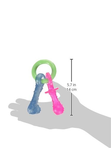 Puppy Pacifier Chew Toy, Teething Toys for Puppies, Bacon Flavor, Small - Up to 25 lbs, 1 Count