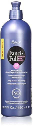 Fanci-Full Instant Hair Color Rinse , Black Rage ,Temporarily Evens Tones, Blends Away Gray, 15.2 Oz