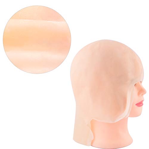2 PCS Makeup Latex Bald Caps and 2 PCS Nylon Wig Caps for Costume Party Adult Costume Accessory