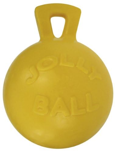 Tug-n-Toss Dog Toy Ball with Handle, 8 Inches/Large, Blue