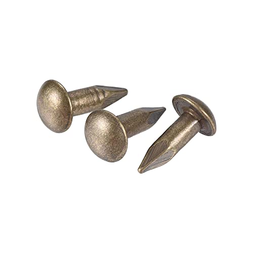 Small Tiny Hardware Brass Nails 3mmx10mm(DXL) for DIY Wooden Boxes Accessories Bronze Tone 60pcs