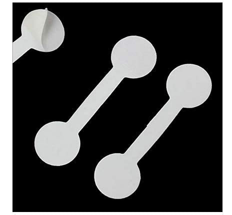 100PCS Blank Price Tags Necklace Ring Jewelry Price Tags Sticker Round Barbell Labels Paper Stickers