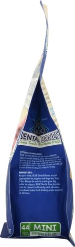 Dental Bones Mini Natural Dental Chew Dog Treats Bag, 12oz. Bag