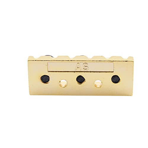 42mm Guitar Metal Locking Nut String Lock for Floyd Rose Style Electric Guitar Tremolo Double Lock System, Gold