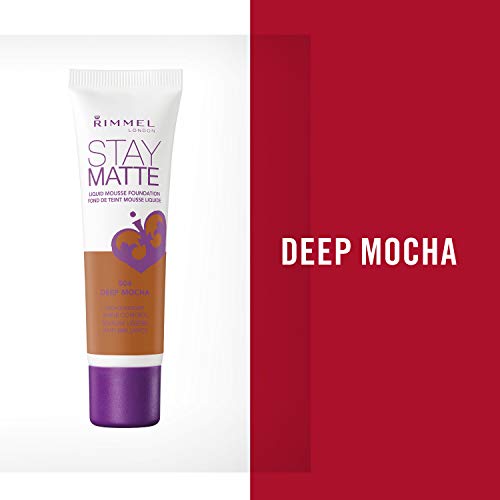 , Stay Matte Foundation, Deep Mocha 2 Count (Pack of 1)