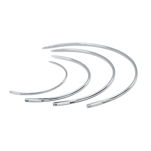 Home 9020 Curved Upholstery Hand Needles, Size 3, 4, 5 & 6-Inch (4-Piece)