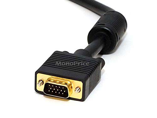 102897 3-Feet Super VGA Male to Female Monitor Cable with Ferrites Black