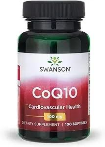 CoQ10 - Energy Antioxidant Support - Coenzyme Q10 Supplement - (100 Softgels, 100mg Each)