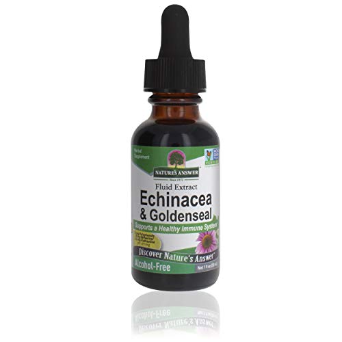 Nature's Answer Enchinacea & Goldenseal | Supports a Healthy Immune System | Super Concentrated Pure Extract | Alcohol-Free, Gluten-Free, Vegan & Kosher Certified 1oz