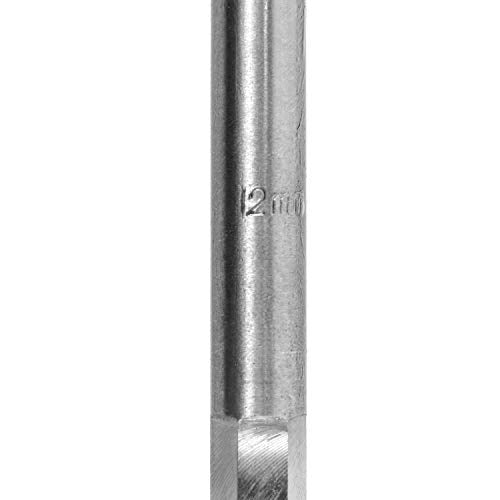 Auger Drill Bit for Wood, 1/2 Inch Diameter x 12 Inch Length, 3/8-Inch Hex Shank, Long Drill Bits