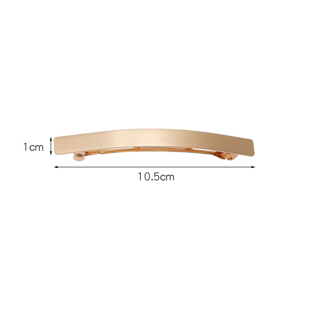 2Pcs 4 Metal Hair Clips Spring Clip Barrette Wrapping Hairpins Hair Accessories For Girls Women Ladies Gold And Silver