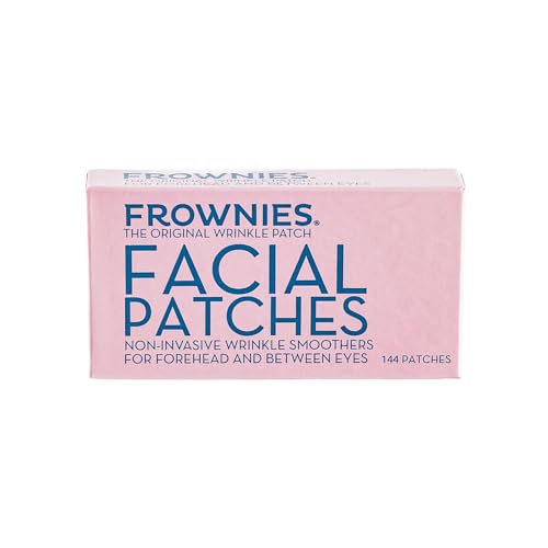 Forehead and Between the Eyes Wrinkle Patches - Hypoallergenic Facial Patches to Smooth & Soften Forehead Wrinkles & Eleven Lines - For Overnight Use, 144 Patches