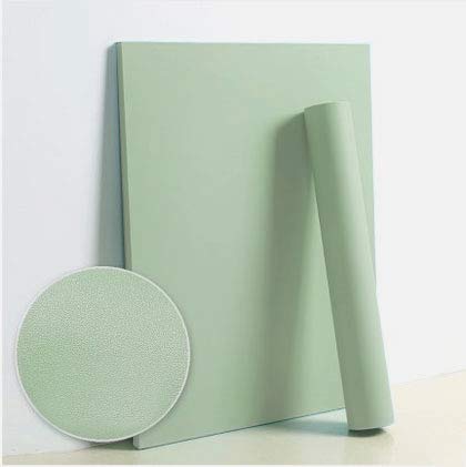 118''x17.7'' Green Peel and Stick Wallpaper Contact Paper Modern Self Adhesive Wall Paper Removable Renter Friendly Textured Solid Color Shelf Cabinet Vinyl Roll (118''x17.7'',Light Green)