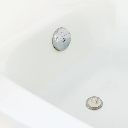 1-1/2 inch Rubber Drain Stopper, White, Carded, 80227