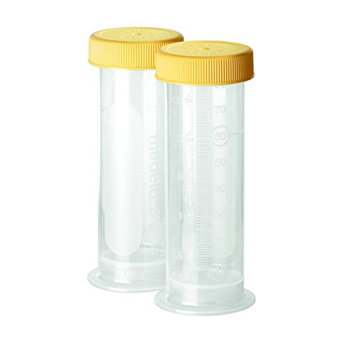 Breast Milk Storage Bottles, 2.7 Ounce Containers, Leak Proof Lids, Breastmilk Freezer or Refrigerator Storage, Made Without BPA , 12 Count (Pack of 1 )
