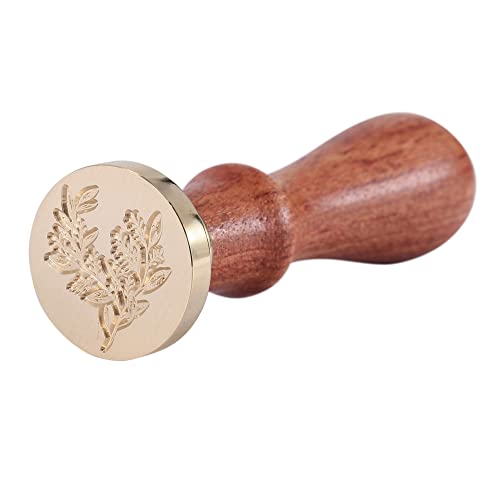Eucalyptus Wax Seal Stamp, Vintage Plant Seal Stamp for Wedding Party Invitations Envelopes Gift Packing