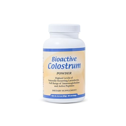 Bioactive Colostrum Well Wisdom 60g Bovine Supplement Powder, Grass-Fed Year-Round Colostrum Powder Natural Immune Recovery Supplement