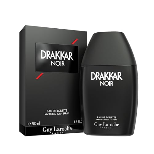 Drakkar Noir By , Iconic Designer Fragrance, Intense & Powerful Eau de Toilette, Fougere Blend & Aromatic Spices, Long Lasting Mens Cologne, Day and Evening Scent, 6.8 Fl. Oz.