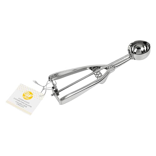 Stainless Steel Cookie Scoop, 1 Count (Pack of 1), Silver