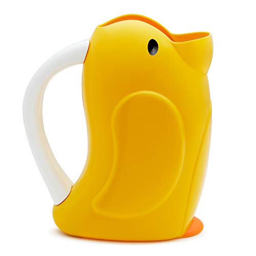 ® Duckling™ Shampoo Bath Rinser Cup, Ultra Soft and Flexible Rim, Babies, Toddlers and Kids, Yellow Duck
