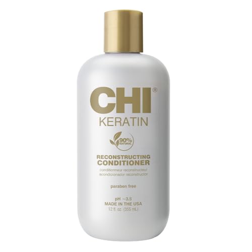 Keratin Reconstructing Conditioner, Delivers Healthier Hair, Adds Shine & Helps Prevent Future Breakage, Sulfate, Paraben, & Cruelty-Free, 12 Oz