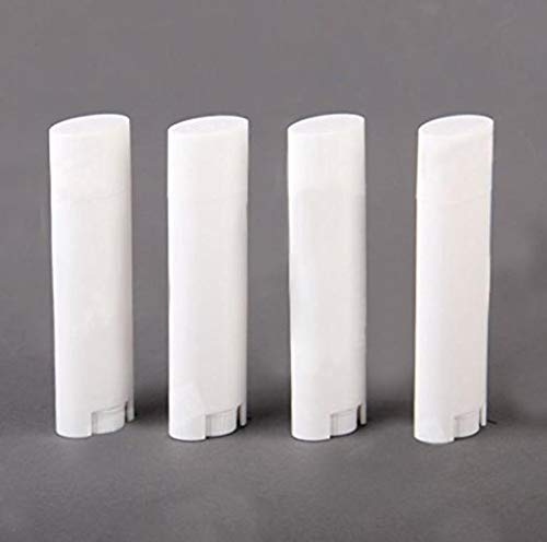 Wholesale 5ML BPA Free White Empty Plastic Oval Lip Balm Tubes Deodorant Containers Lipstick Tube Bottle For Chapstick Homemade Crayon (12PCS)