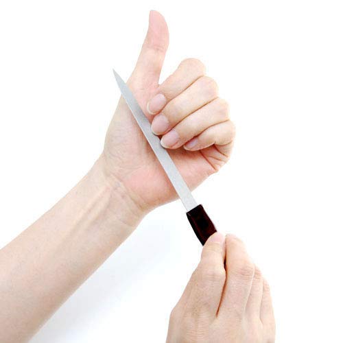 Pinkee's (2 Pack) 6 inch Stainless Steel Metal Nail File for Fingernails, Toenails, Scraping, Strengthening, Finger Manicure File