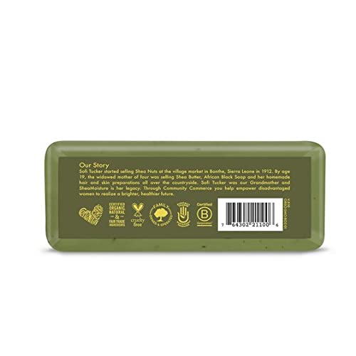 Soap, Olive & Green Tea Shea Butter Hand, Face & Body Soap 4-Pack – Natural Soap for Dry, Aging Skin, 8 Oz Ea