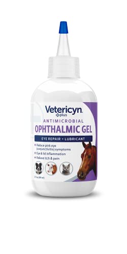 Plus Ophthalmic Eye Gel for Horses | Eye Ointment Alternative to Lubricate and Relieve Horse Eye Irritations, Safe for All Animals. 3 ounces