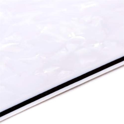 SSS 11 Hole Guitar Stratocaster Pickguard for Fender American/Mexican Made Strat Standard Modern Style Parts,4 Ply White Pearl