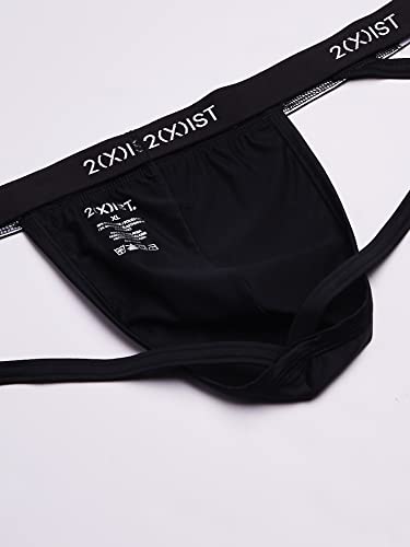 mens Micro Speed Dri Jock Strap 3-pack Base Layer Underwear, Black/Charcoal/Varsity Navy, X-Large US