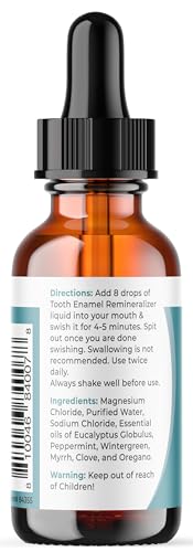 Tooth Enamel Remineralizing Liquid, Protects Tooth Enamel and Helps Keep Gum Healthy 1 fl oz