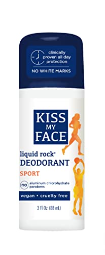 Liquid Rock Roll-On Deodorant, Sport, Aluminum Chlorohydrate Free Deodorant For Women And Men, With Added Willow Bark and Mineral Crystal Salts, 3 Oz Roll On