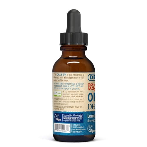 Vegan Liquid DHA-EPA (Lemon Flvr) 2 fl. Oz Liquid (Pack of 2)