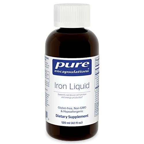 Iron Liquid | Hypoallergenic Supplement Supports Hemoglobin and Myoglobin Function | 4.1 fl. oz.