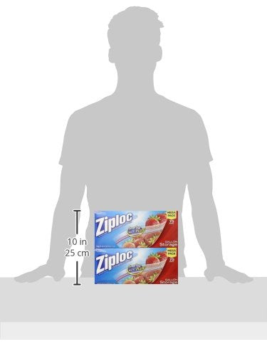 Gallon Food Storage Bags, Stay Open Design with Stand-Up Bottom, Easy to Fill, 150 Bags Total