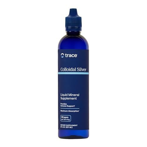 Colloidal Silver - Liquid Mineral Supplement with Super-Oxygenated Colloidal Silver - Immunity & Overall Health Support - Highly Absorbable Supplement - 8 fl oz (About 24 Servings)