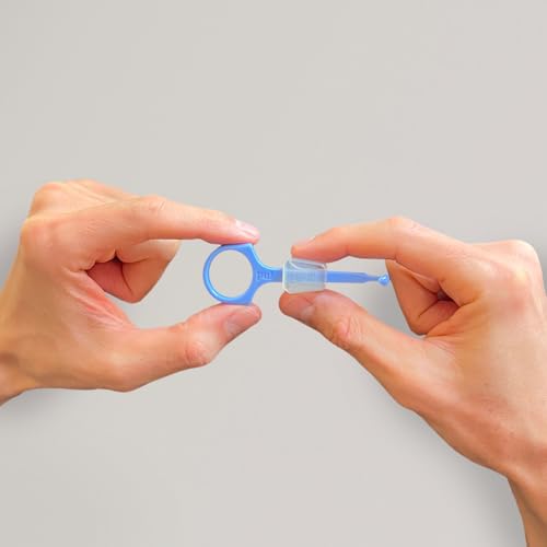 PUL Chew Tool & Clear Aligner Removal 2 in 1 Combo Tool - Compatible with Invisalign Removable Braces & Trays, Aligners, Retainers, Dentures - Hygienic Oral Care - Compact & Durable - 1 Pack, Orange