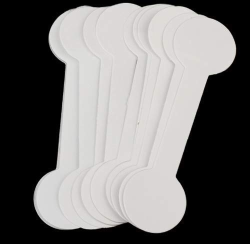 100PCS Blank Price Tags Necklace Ring Jewelry Price Tags Sticker Round Barbell Labels Paper Stickers