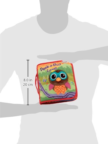Peek-A-Boo Forest Soft Baby Book - Clip-On Cloth Book - Washable Crinkling Fabric Pages for Sensory Play - Teething and Learning Toys for Babies - 6 Months and Up