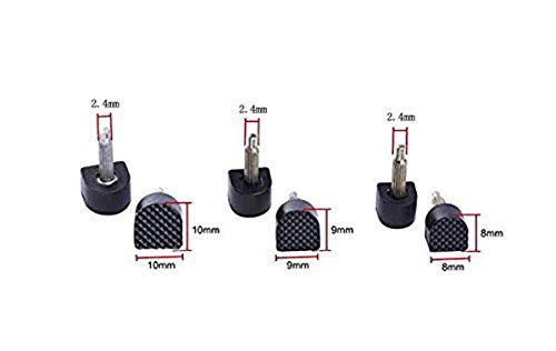 6 Pairs Women Lady Beige 10MM 0.4Inch Size Fine Core U Shaped High Heel Shoes Tips Manufacture Repair Dowels High Heel Cap Protectors Non-Slip Durable Reduce Footsteps Noise