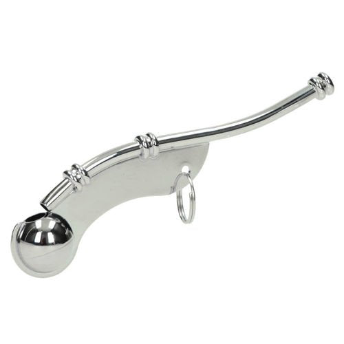 Nickel-Plated Boatswain Compact Lightweight Portable Whistle for Maritime Signaling, 5 x 1 in., 0.8 oz. | Loud, Clear Signals for Communication on Ships and Boats | Emergency Deck Signaling