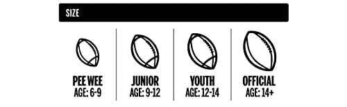 Wilson NFL MVP Football with Pump and Tee - Brown, Junior Size