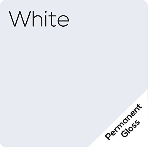 12.125 x 10ft Roll of Oracal 651 White Craft Vinyl - On a 2.5 Core - Adhesive Vinyl for Cricut, Silhouette, and Cameo Cutters - Gloss Finish - Outdoor and Permanent