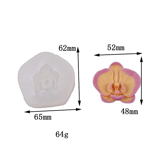 Phalaenopsis Scented Candle Silicone Mold Flower Resin Mold Flower Candle Mold Phalaenopsis Silicone Mold for Resin Decoration Mold