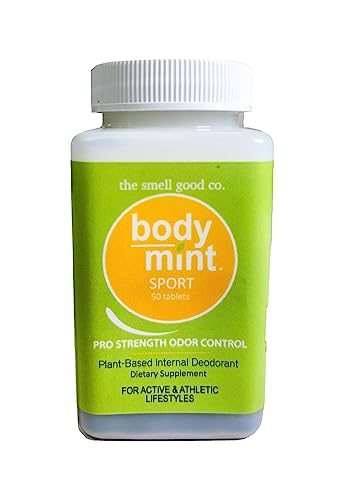 Sport, Extra Strength Chlorophyll Deodorizing Supplement for Full Body Freshness, Aluminum-Free Plant-Based Internal Deodorant, Designed for Active and Athletic Lifestyles, 50 tabs