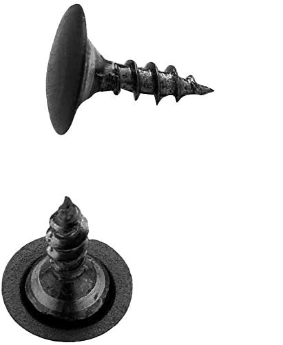 100pcs Screw Caps Black Covers, Self-Tapping Waterproof Screw Cap Cover for Phillips Screws, Suitable for Wall mounting Photo Frame Decoration Kitchen Cabinet wardrobes Home Furniture (254)