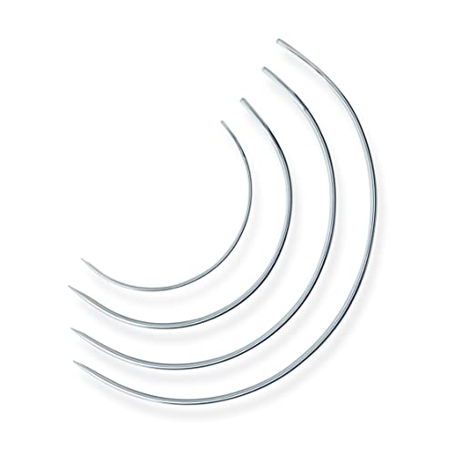 Home 9020 Curved Upholstery Hand Needles, Size 3, 4, 5 & 6-Inch (4-Piece)