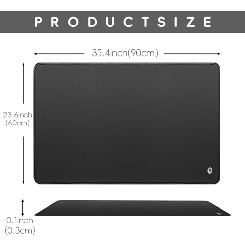 Grounding Mat,35.4x23.6 inches,Reconnect to The Earth EMF Recovery,for Foot Therapy, Universal Grounding Sleep Mat, Grounding Yoga Mat,Improve Energy,Sleep Assist and Helps with Anxiety BLACK